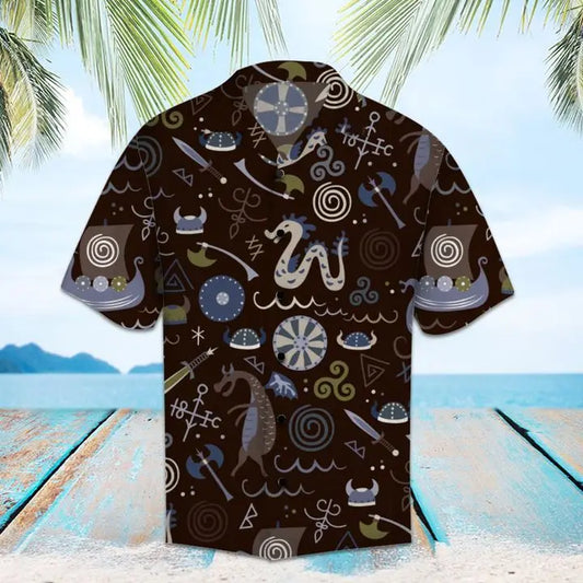 Hawaiian Shirt / Adults / S Amazing Viking Hawaiian Shirt Summer Button Up