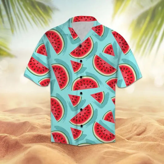 Hawaiian Shirt / Adults / S Amazing Watermelon Hawaiian Shirt Summer Button Up
