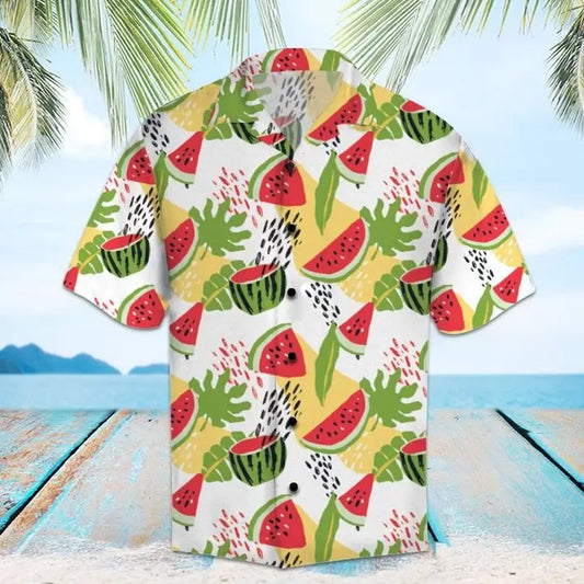 Hawaiian Shirt / Adults / S Amazing Watermelon Hawaiian Shirt Summer Button Up
