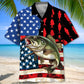 America Flag Fishing Hawaiian Shirt