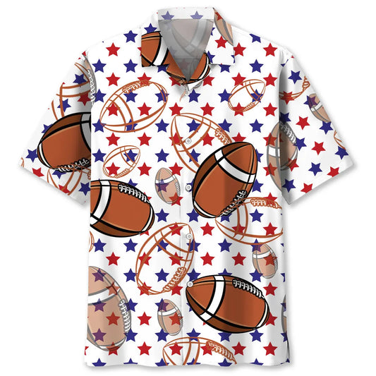 Hawaiian Shirt / Adults / S America Football Hawaiian Shirt