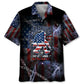 Hawaiian Shirt / Adults / S America Live It Love It Or Get The Hell Out Bigfoot Hawaiian Shirt