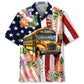Hawaiian Shirt / Adults / S America School Bus Hawaiian Shirt