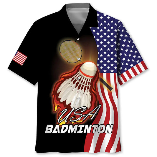Hawaiian Shirt / Adults / S American Badminton Hawaiian Shirt