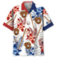Hawaiian Shirt / Adults / S American Baseball Hawaiian Shirt