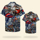 Hawaiian Shirt / Adults / S American Biker Pattern Unisex Hawaiian Shirt Aloha Shirt Summer Vibe