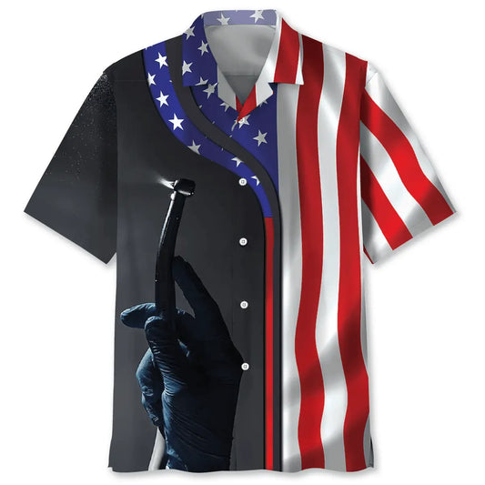 Hawaiian Shirt / Adults / S American Dentist Proud Hawaiian Shirt