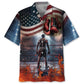 Hawaiian Shirt / Adults / S American Flag Boxer Hawaiian Shirt
