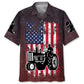 Hawaiian Shirt / Adults / S American Flag Tractor Hawaiian Shirt