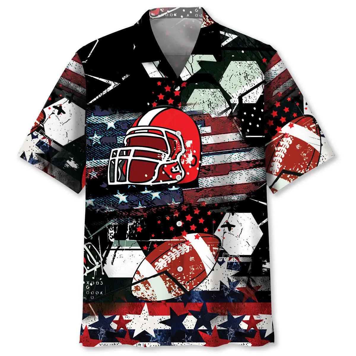 Hawaiian Shirt / Adults / S American Football Hawaiian Shirt