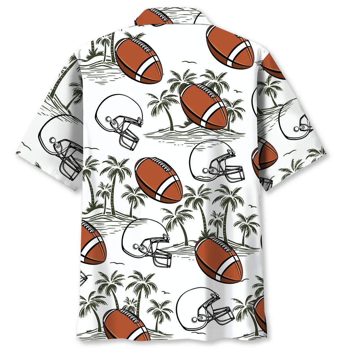 American Football Palm Tree Hawaiian Shirt