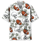 Hawaiian Shirt / Adults / S American Football Palm Tree Hawaiian Shirt