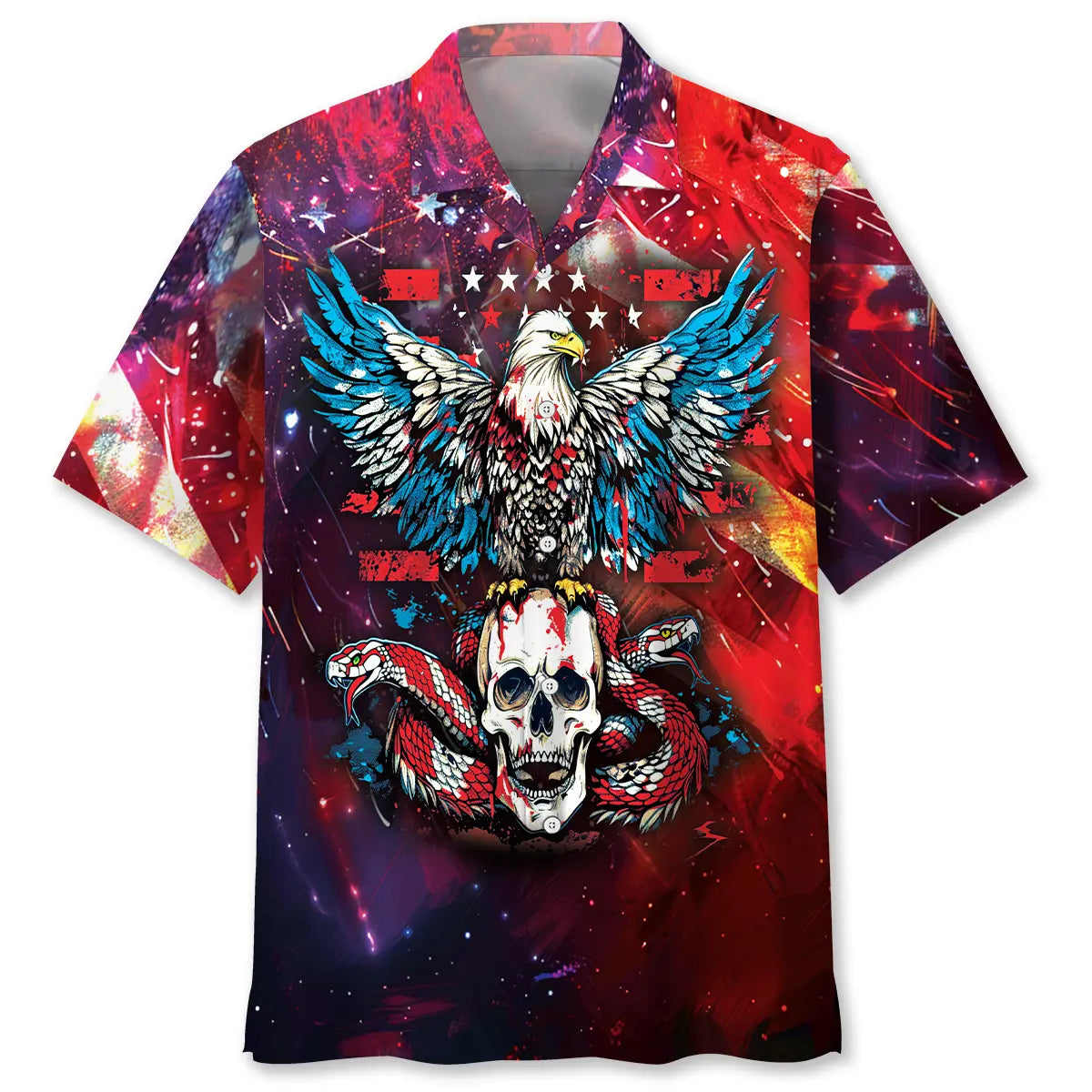 Hawaiian Shirt / Adults / S American Freedom Hawaiian Shirt