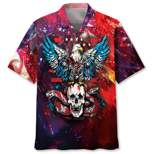 Hawaiian Shirt / Adults / S American Freedom Hawaiian Shirt