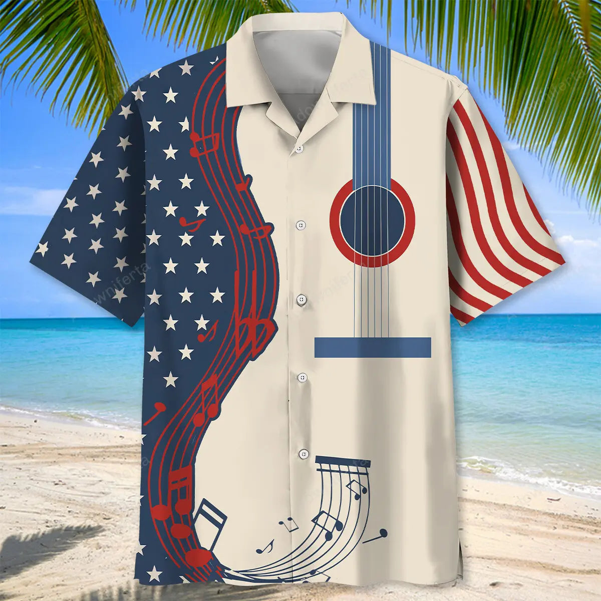 American Guitar Hawaiian Shirt