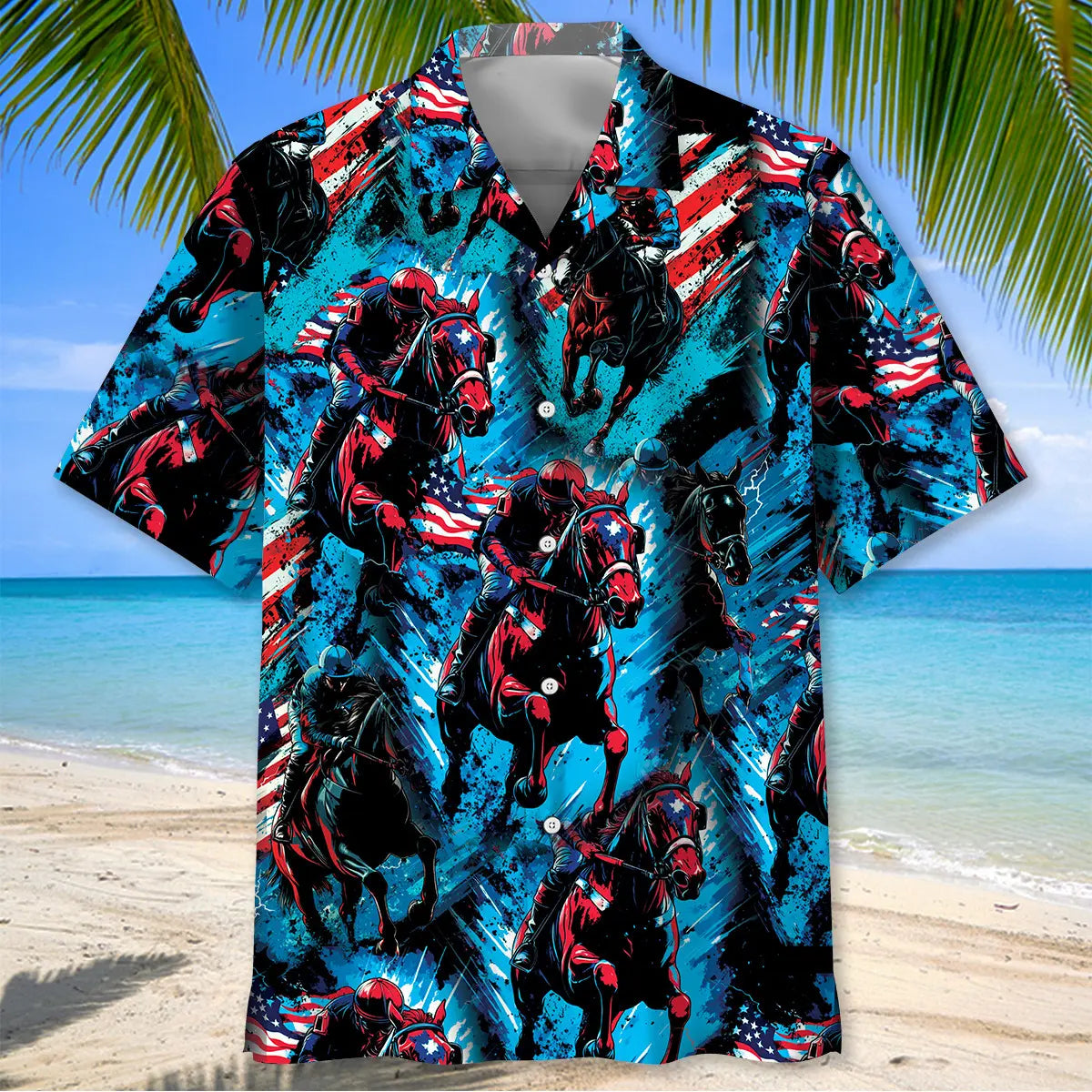 American Jockey Horse Racing Hawaiian Shirt