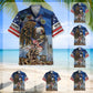Hawaiian Shirt / Adults / S American Pride US Veterans Hawaiian Shirt