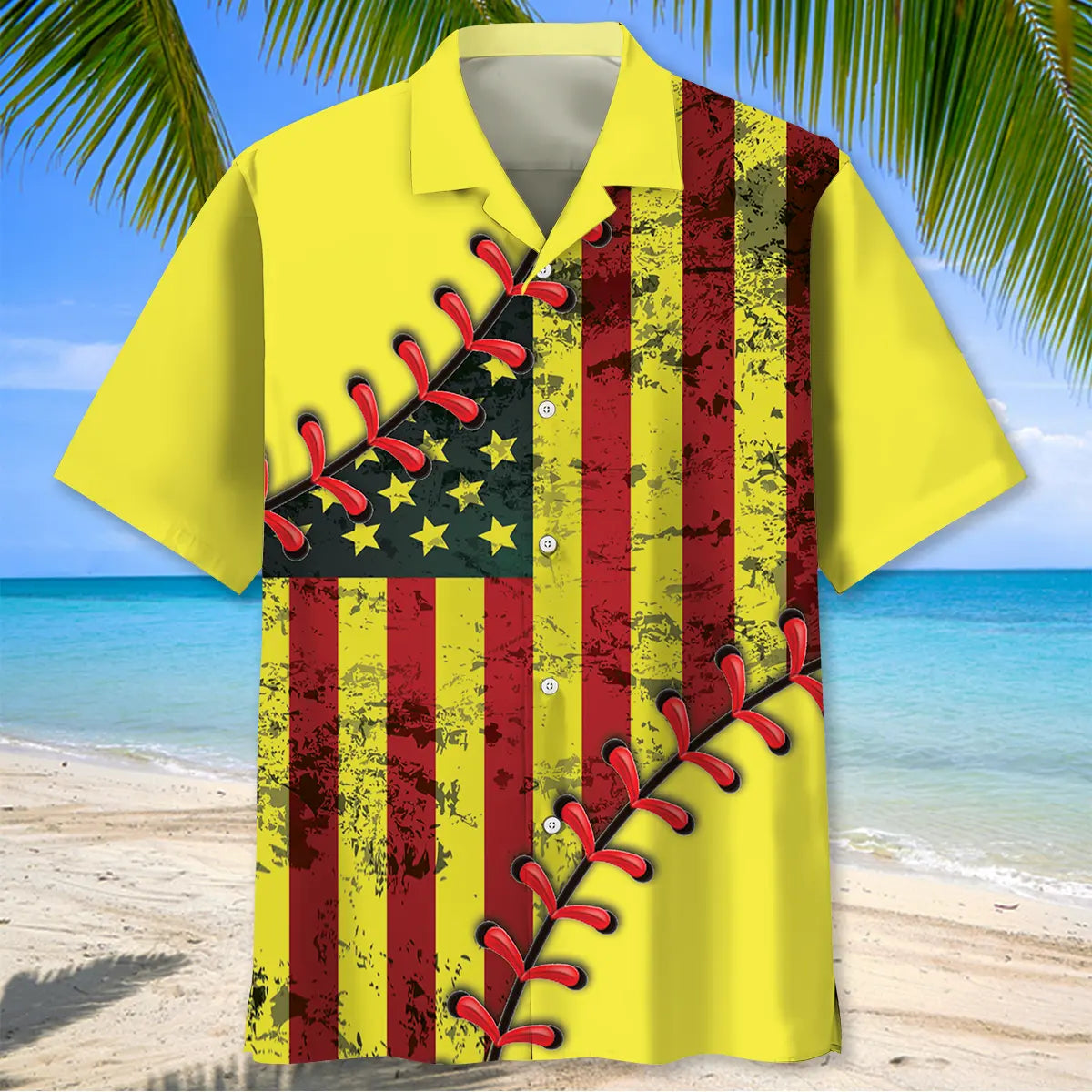 American Softball Hawaiian Shirt