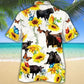 Hawaiian Shirt / Adults / S Angus Cattle Butterfly Sunflower Hawaiian Shirt