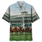 Hawaiian Shirt / Adults / S Antique Horse Racing Hawaiian Shirt