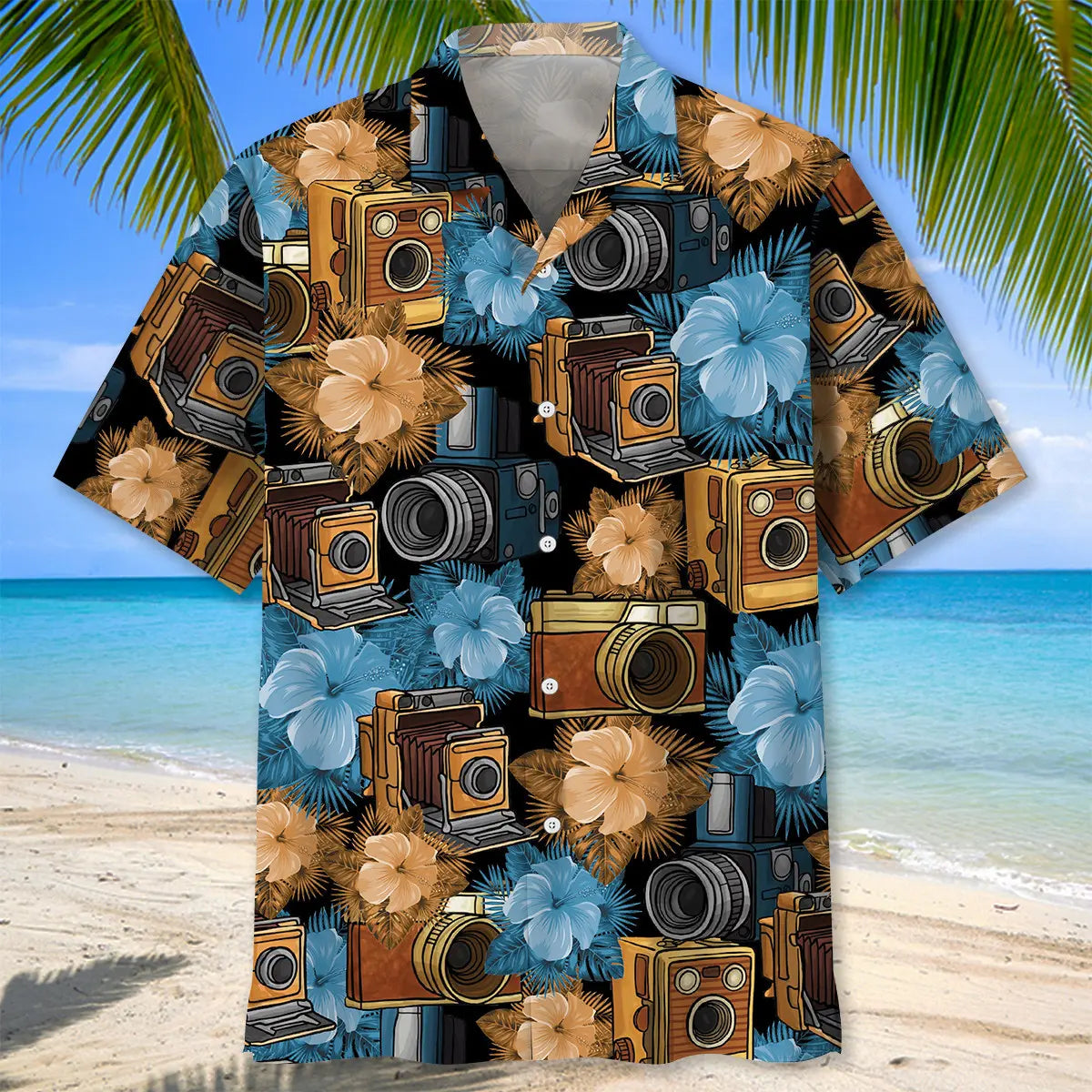 Antique Vintage Camera Hawaiian Shirt
