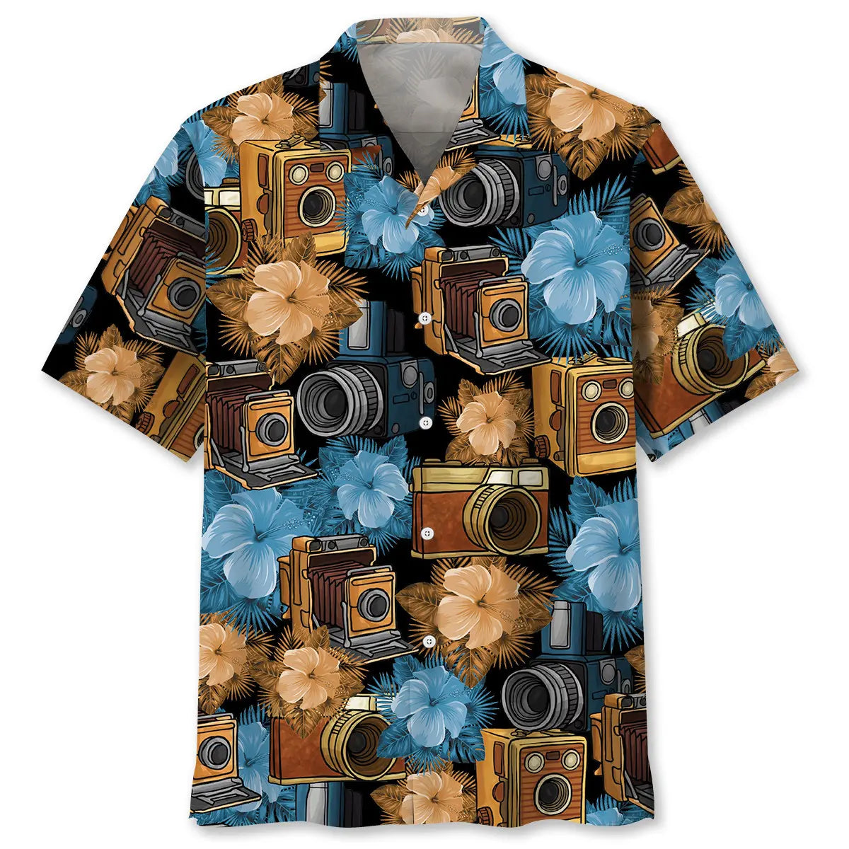 Hawaiian Shirt / Adults / S Antique Vintage Camera Hawaiian Shirt