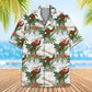 Hawaiian Shirt / Adults / S Bigfoot Riding Dinosaur Unisex Hawaiian Shirt Aloha Shirt