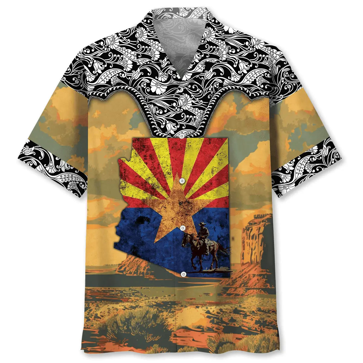 Hawaiian Shirt / Adults / S Arizona Monument Valey Hawaiian Shirt