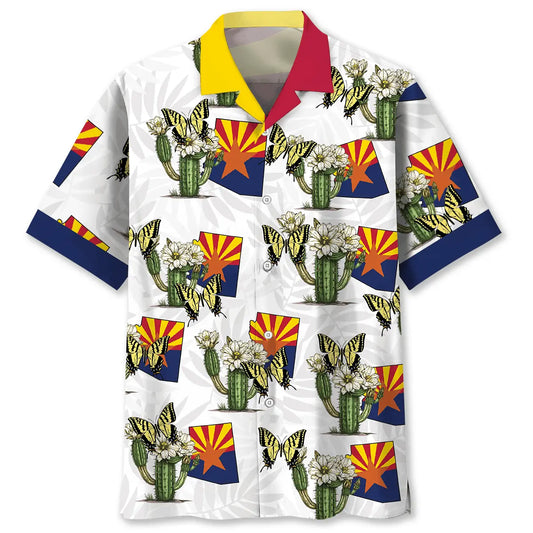 Hawaiian Shirt / Adults / S Arizona State Flag Proud Hawaiian Shirt