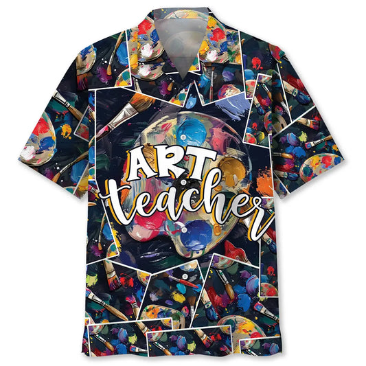 Hawaiian Shirt / Adults / S Art Teacher Hawaiian Shirt