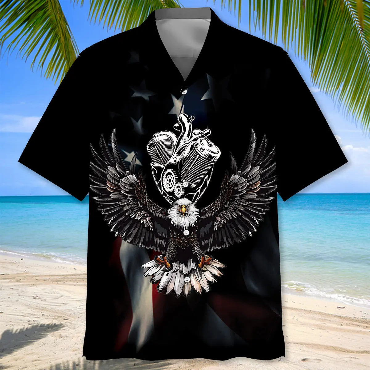 As An Old Biker I Say God Bless America Hawaiian Shirt