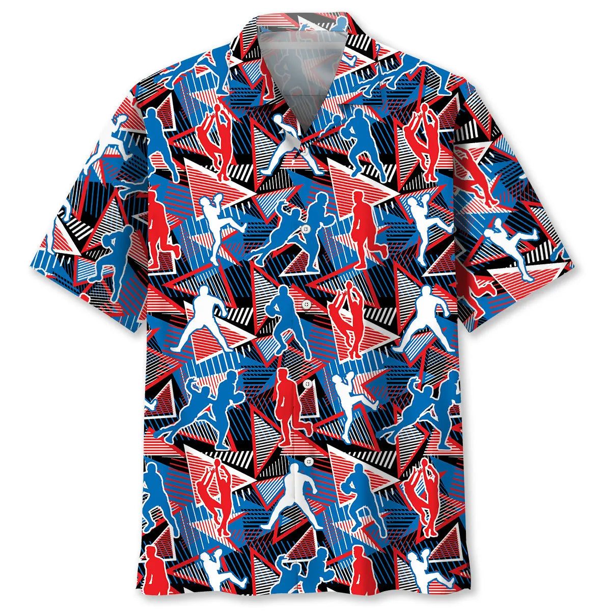 Hawaiian Shirt / Adults / S Ausie Football Rules Abstract Sporty Pattern Hawaiian Shirt