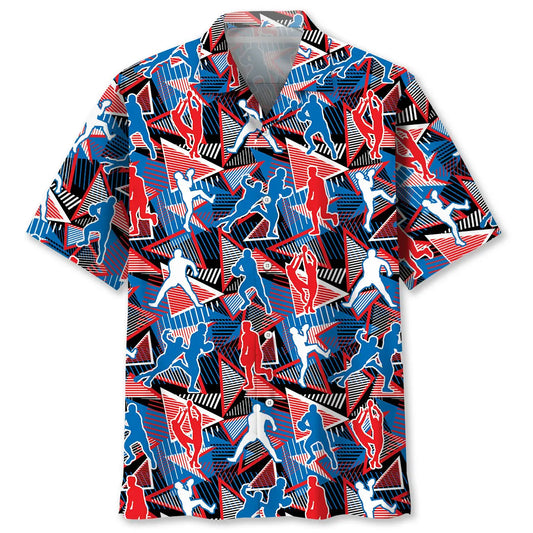 Hawaiian Shirt / Adults / S Ausie Football Rules Abstract Sporty Pattern Hawaiian Shirt