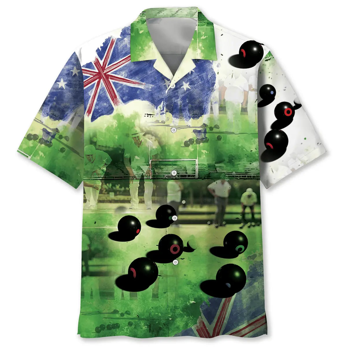 Hawaiian Shirt / Adults / S Aussie Lawn Bowls Hawaiian Shirt