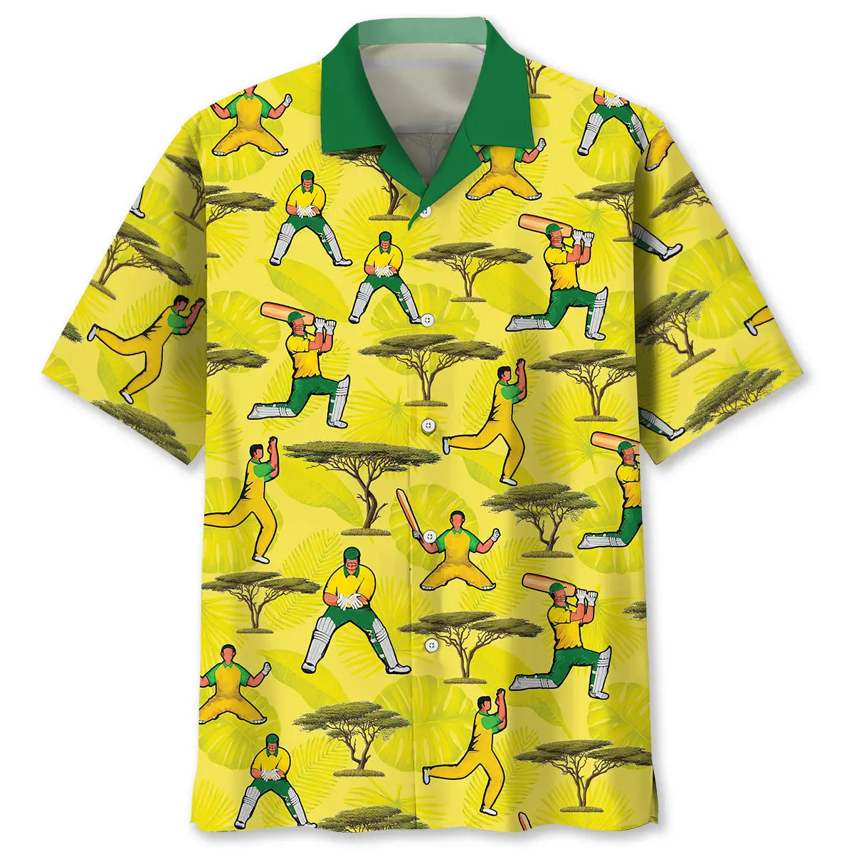 Hawaiian Shirt / Adults / S Australian Pride Cricket Hawaiian Shirt