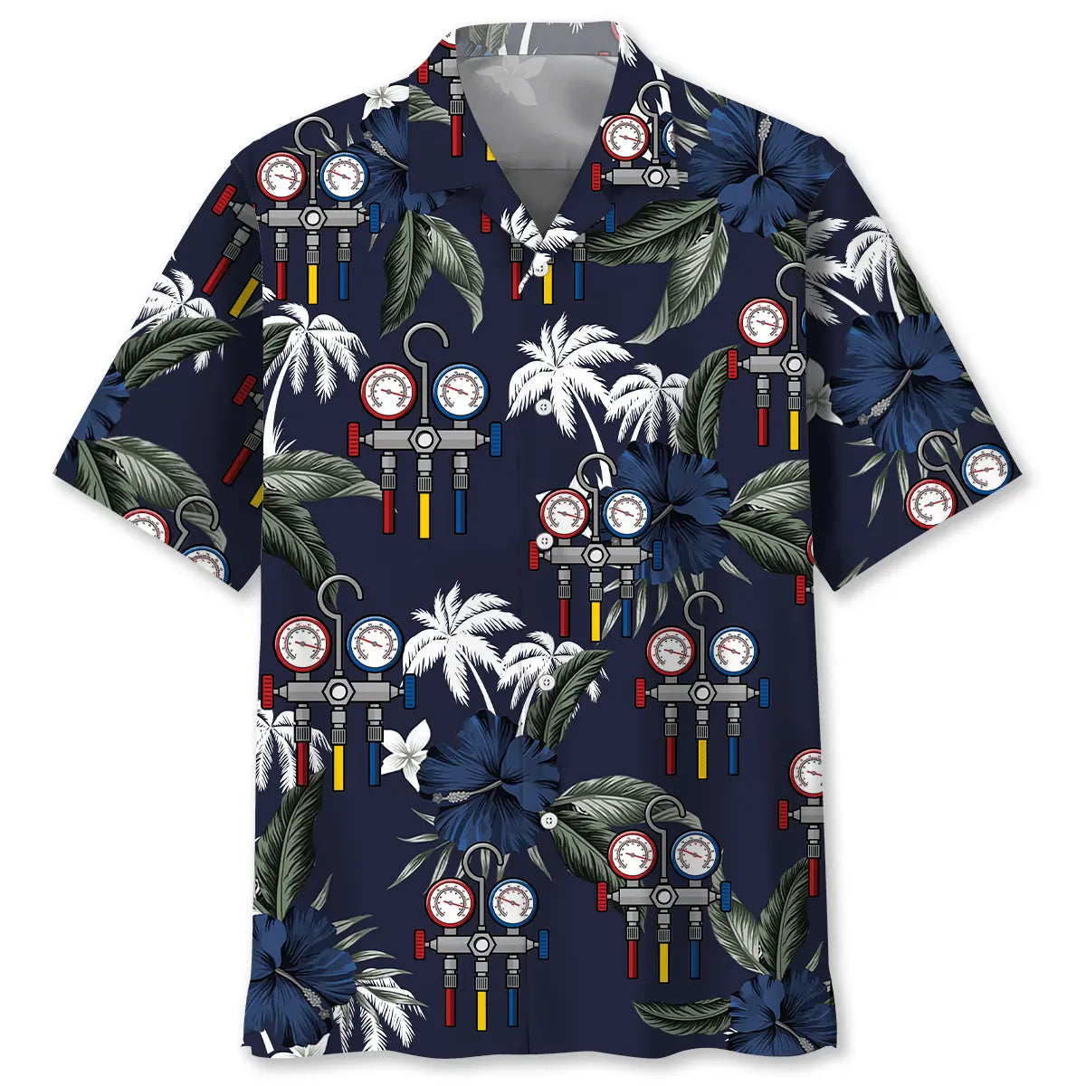 Hawaiian Shirt / Adults / S Awesome HVAC Tech Hawaiian Shirt