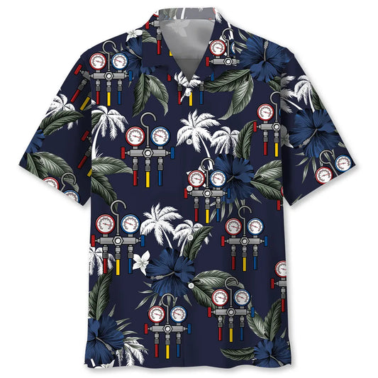 Hawaiian Shirt / Adults / S Awesome HVAC Tech Hawaiian Shirt