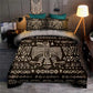 Aztec Eagle Brown Vintage Bedding Cover For Nature Bedroom Decor