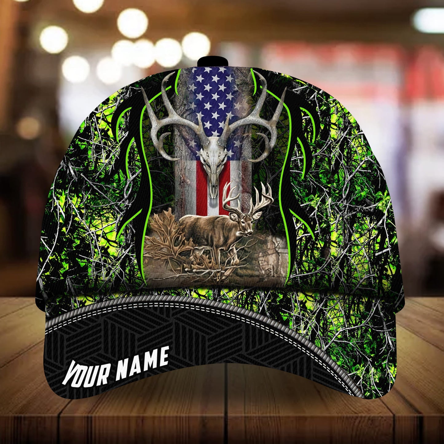 Awesome Deerhorn Hunting Personalized – Classic Cap