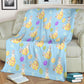 Easter Bunny Egg Pattern Flannel Blanket For Bed Sofa And Reading Nook Decor