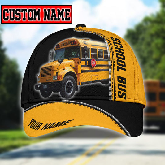 School Bus Custom All Over Print – Classic Cap