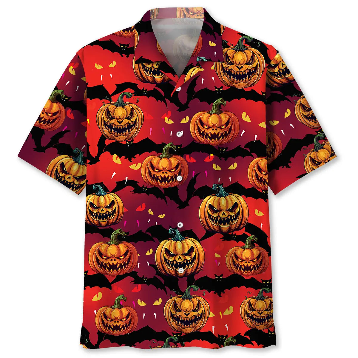 Hawaiian Shirt / Adults / S Bad Pumpkin Hawaiian Shirt