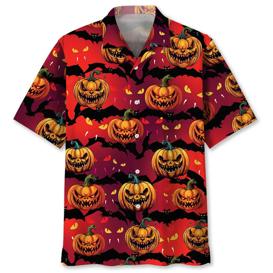 Hawaiian Shirt / Adults / S Bad Pumpkin Hawaiian Shirt
