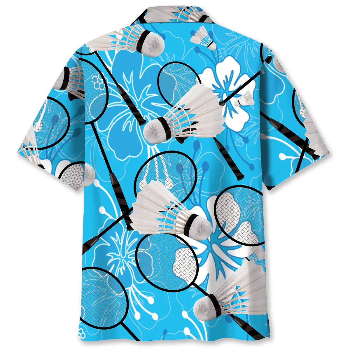 Badminton Tropical Blue Hawaiian Shirt