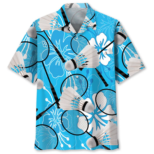 Hawaiian Shirt / Adults / S Badminton Tropical Blue Hawaiian Shirt