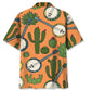 Banjo Cactus Pattern Hawaiian Shirt