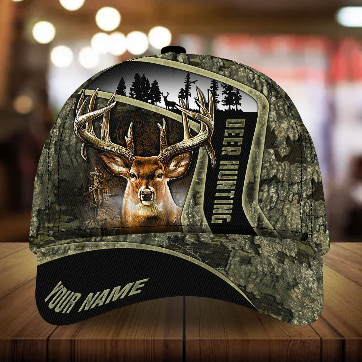 Special Deer Hunting Pattern Personalized – Classic Cap