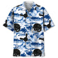 Hawaiian Shirt / Adults / S Baseball Blue Nature Hawaiian Shirt