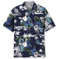 Hawaiian Shirt / Adults / S Baseball Blue Nature Hawaiian Shirt