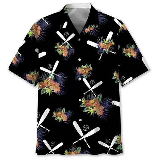 Hawaiian Shirt / Adults / S Baseball Hawaiian Nature Hawaiian Shirt